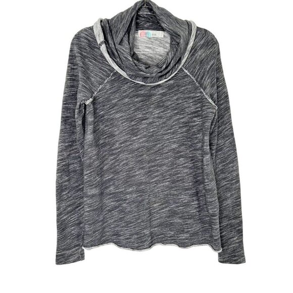 Free People Beach Cowl Neck Top Womens Size Small Gray One Body - Picture 1 of 9
